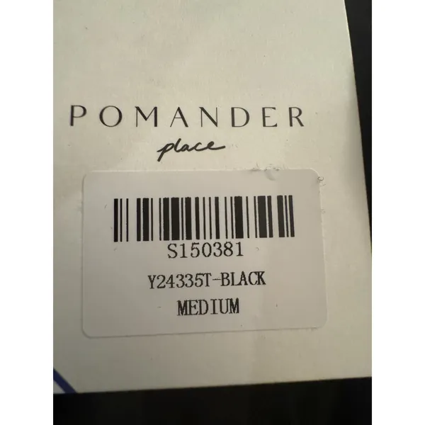 Pomander Place Ares Dress Linen Puff Short Sleeve Mini Black Size Medium - Image 7