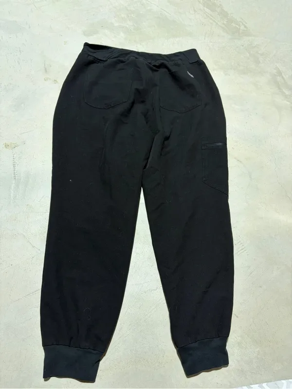 Figs Women's Black HW Zamora Jogger Pants with Drawstring L/P - Image 8