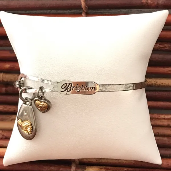 Brighton Bangle Bracelet with Dove Charm - Image 2