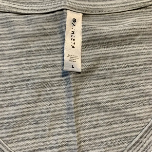 Athleta striped shirt large - Image 2
