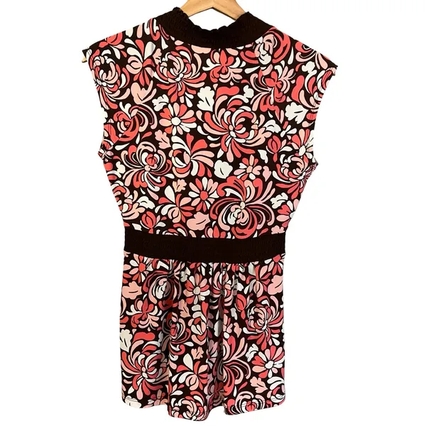 Merona Womens Y2K Babydoll Floral Top Size M Empire Waist Boho Festival Retro - Image 4