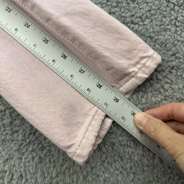 Levi's 501 Original Fit Jeans Pink Button Fly Straight Leg Women's 26 x 30 - Image 10