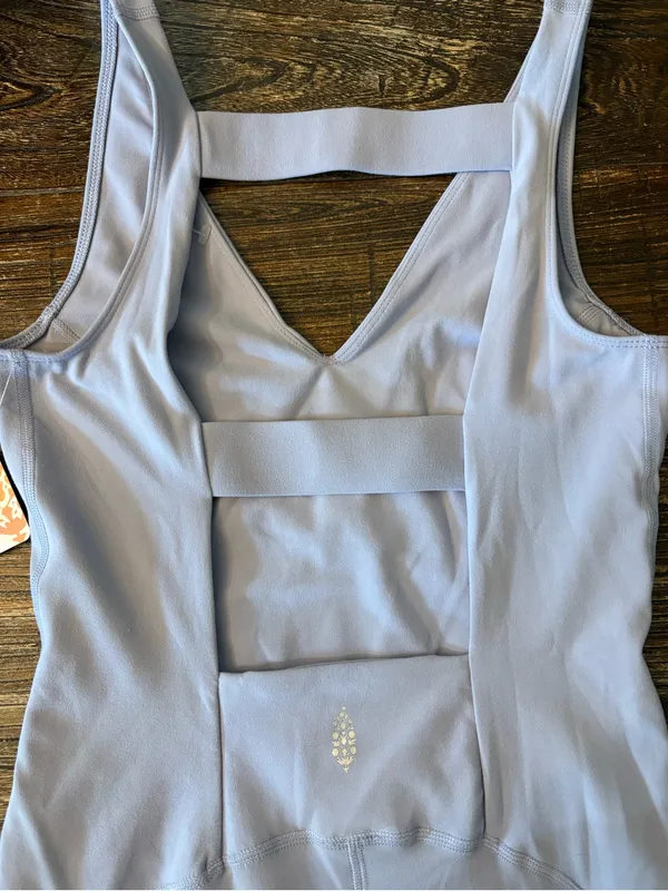 Free People Movement Never Better One-Piece Women Small Lilac NWT‎ Strappy Back - Image 6