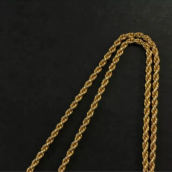 Vintage Dior CD logo crystal rhinestones necklace - Image 7