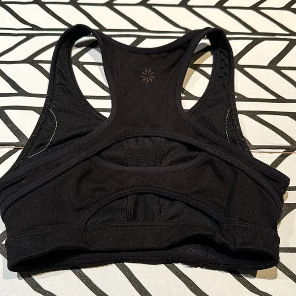 Athleta Double Dare Sports Bra in Black size XS - Image 3
