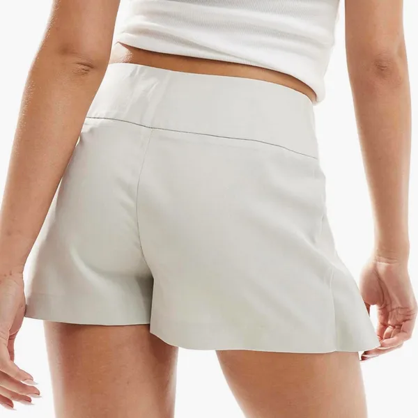 Miss Selfridge Pleated Mini Skort STONE NWT Size 4 - Image 5