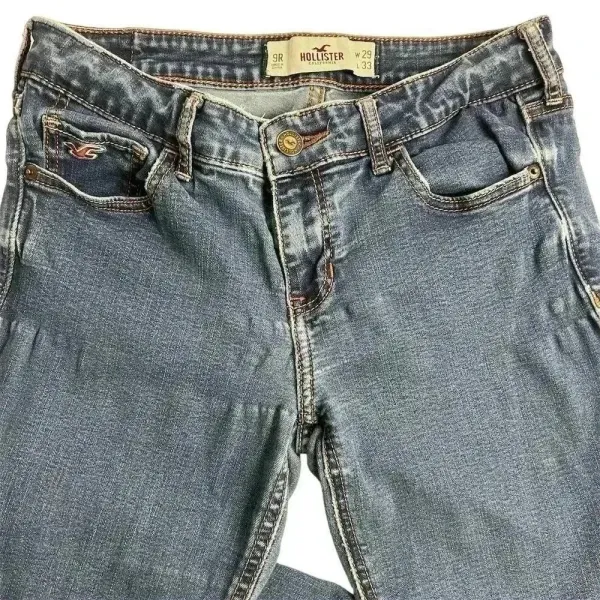 Hollister Women's Skinny Jeans Size 29 Blue Denim Mid‎ Rise Stretch - Image 14