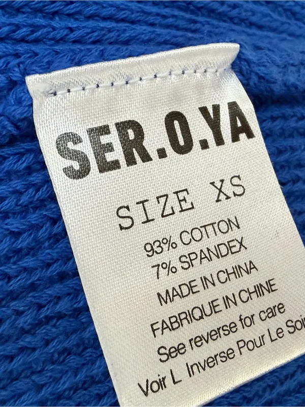 SER.O.YA Royal Blue Maxi Belted Knit Cardigan XS NWT - Image 9