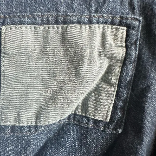 Sonoma classic denim 1x button down normcore shirt - Image 3