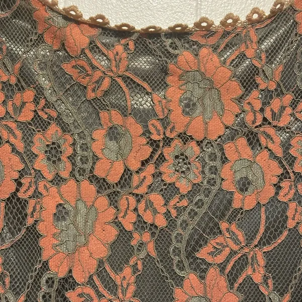 Lace babydoll dress. Pink and green‎ size L - Image 3