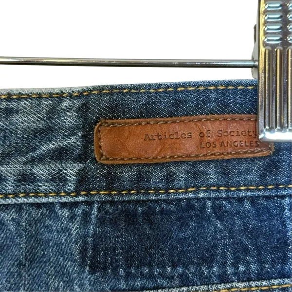 Articles Of Society Denim Mini Skirt Medium Wash Size 10 Coastal Cowgirl Concert - Image 5