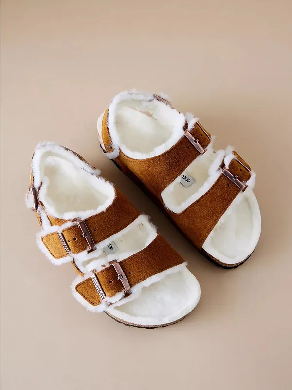 Birkenstock Milano Shearling Sandals - Image 2