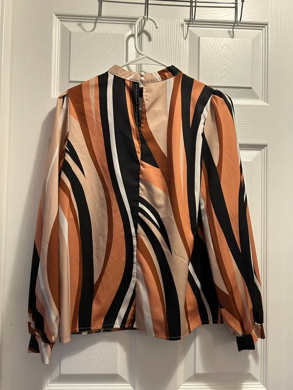 SheIn Brown business casual shirt - Image 2