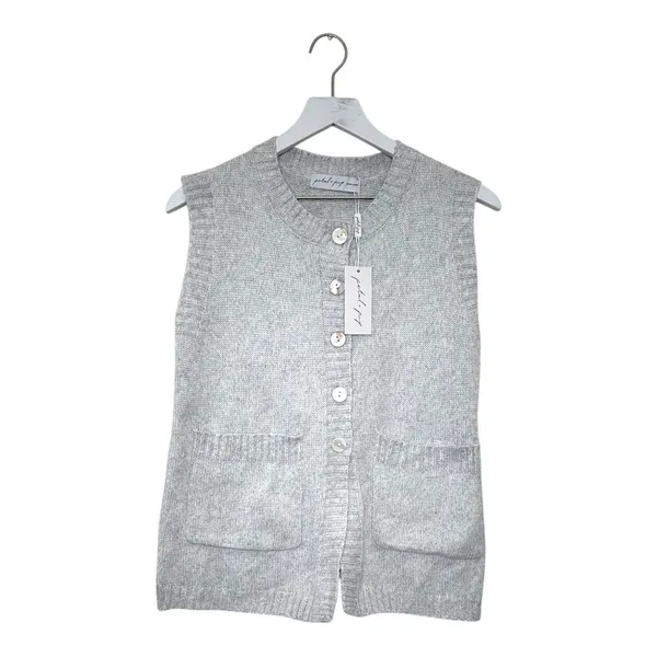 NWT Petal + Pup Knit Sweater Vest Light Gray Size XS/S - Image 3