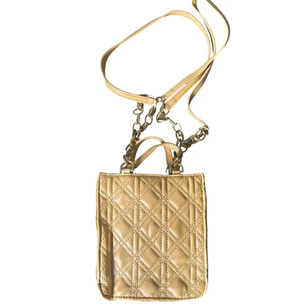 ZARA Quilted Satchel Style Small Tote‎ Bag Mustard Yellow - Image 2