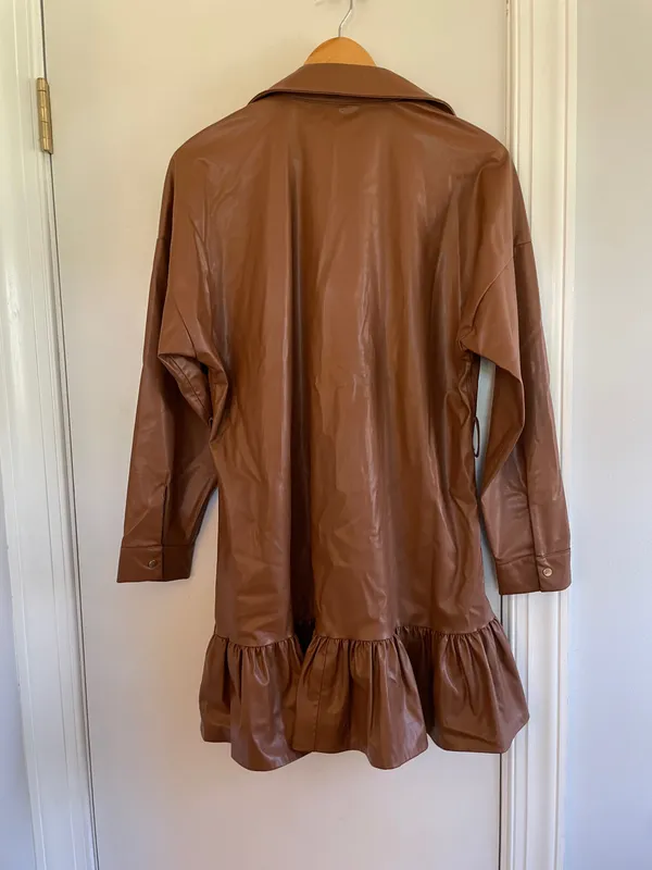 Faux Leather Dress ZARA - Image 3