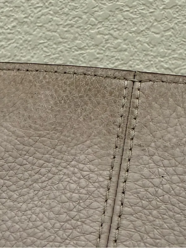 COACH F34823 Chalk Light Gray Pebbled Leather Mae File Crossbody Bag - Image 14