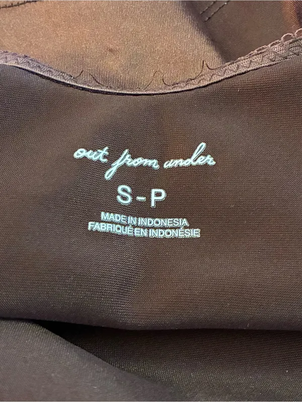 Urban Outfitters Out From Under Satin Cami Adjustable Strap Cropped Brown S - Image 4
