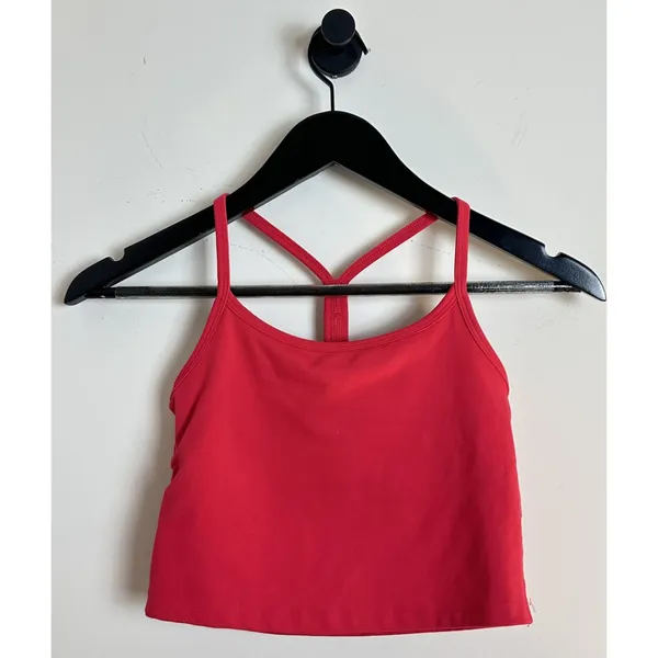 Nordstrom X BY GOTTEX Cropped Cami Tank in Hot Pink Size X-Small - Image 2