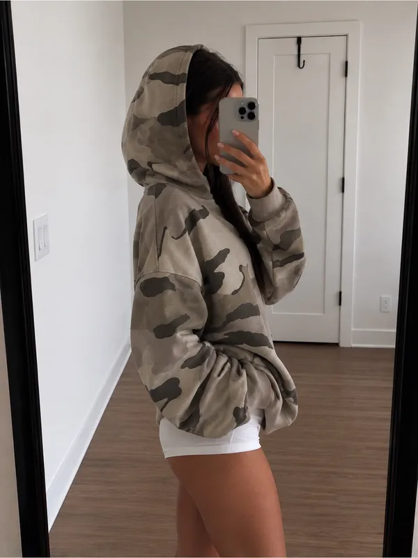 Out From Under Ryan Camo Oversized Hoodie Sweatshirt - Image 2