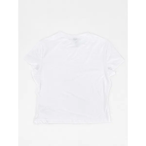 SheIn White Graphic T Shirt Martini Cocktail Olive Print Short Sleeve Tee Size Small - Image 2
