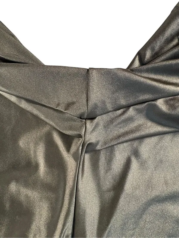 SKIMS Shine Spandex Jersey Bike Shorts 4X Gray Chalk NWT High Rise Plus - Image 10