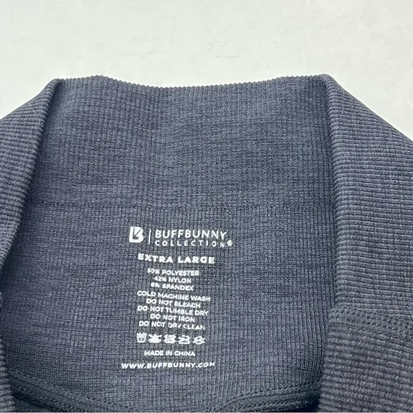 BuffBunny Snatched Seamless‎ Legging Charcoal Gray Grey Black Crossover Size XL - Image 3