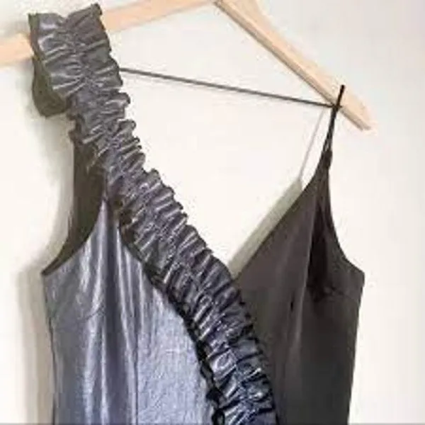 NBD (Revolve) Case of the Ex Mini Slip Dress Size Small S Black Satin Cocktail - Image 3