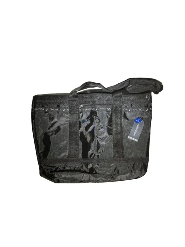 Nautica Captains Quarters Tote Overnight Gym Bag Medum Black NWT - Image 2