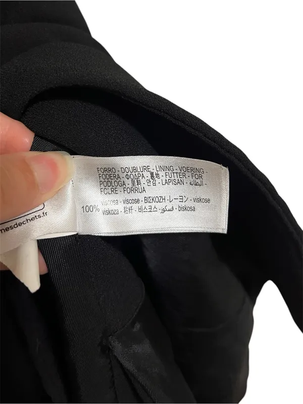 Zara Collection Black Oversized Waistcoat Vest with Vents M - Image 4