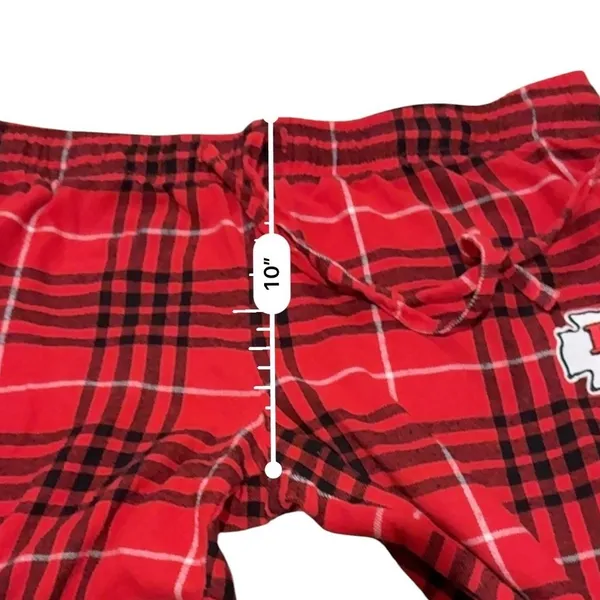 NFL Kansas City Chiefs Pajama Pants Women L Red Plaid Flannel Lounge Football - Image 7
