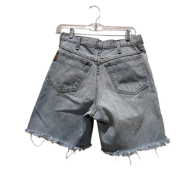 Vintage Cinch Denim Cut Off Distressed High Waist Shorts‎ Size 31 Western Jorts - Image 2