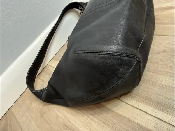 Coach Vintage Ergo slouchy black leather shoulder hobo bag - Image 5