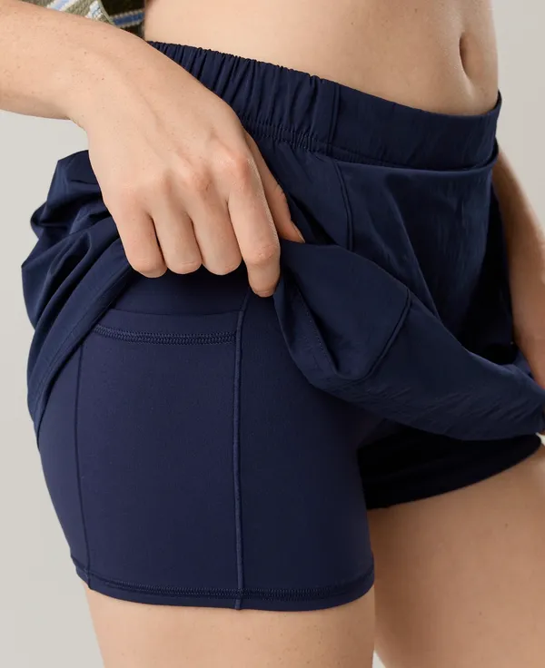 Aerie Navy Tennis Skort - Image 3