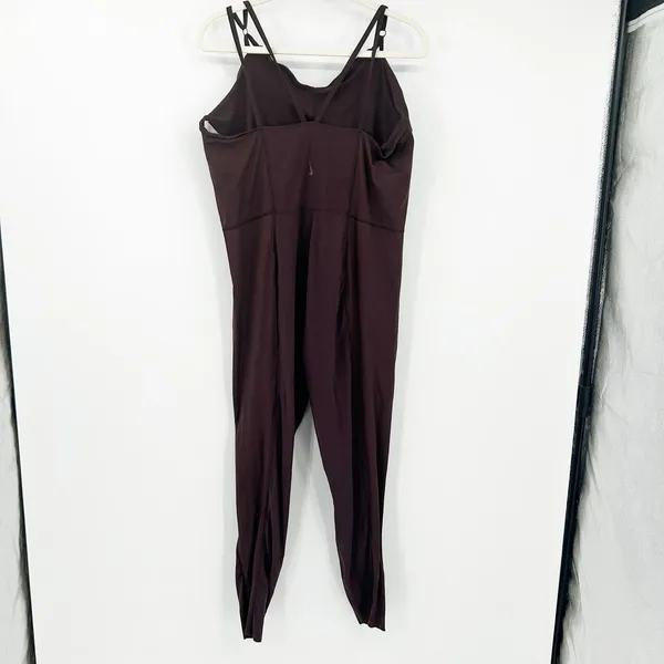 Nike Womens Yoga Luxe Dri-FIT Corset Balletcore Bodysuit Jumpsuit Size XXL Brown - Image 9