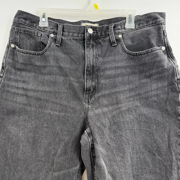Madewell Baggy Tapered Jeans 32T Mackinnon Wash Charcoal Gray Tall - Image 2