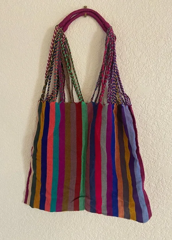 Rainbow Hammock Braided Tote - Image 2