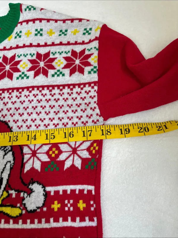 Disney Women's Long Sleeve Christmas Sweater Size Medium - Image 5