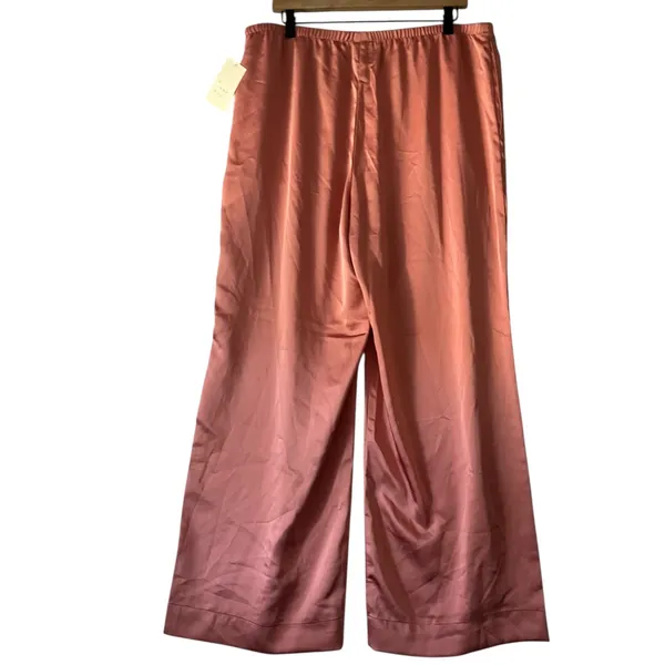 A‎ New Day XL Wide Leg Lounge Pants Relaxed Fit Elastic Waist Pull On Pink - Image 4