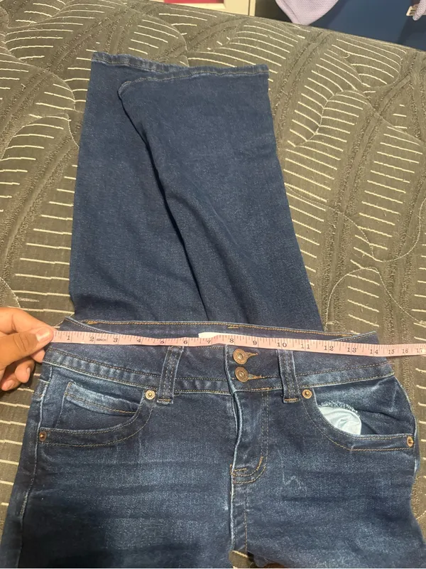 Women’s Telepatia mid rise dark wash flare bootcut jeans y2k size 7/28 - Image 7