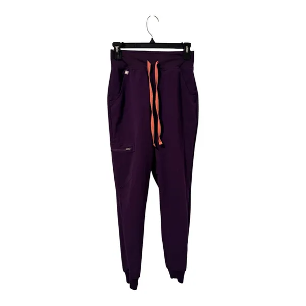 Figs High Waisted Zamora Joggers Size XS Deep Purple PO 4500 - Image 2
