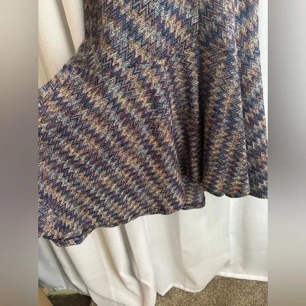 Maeve Anthropologie Westwater Chevron Knit Shift Dress Size Medium‎ EUC 0368 - Image 6