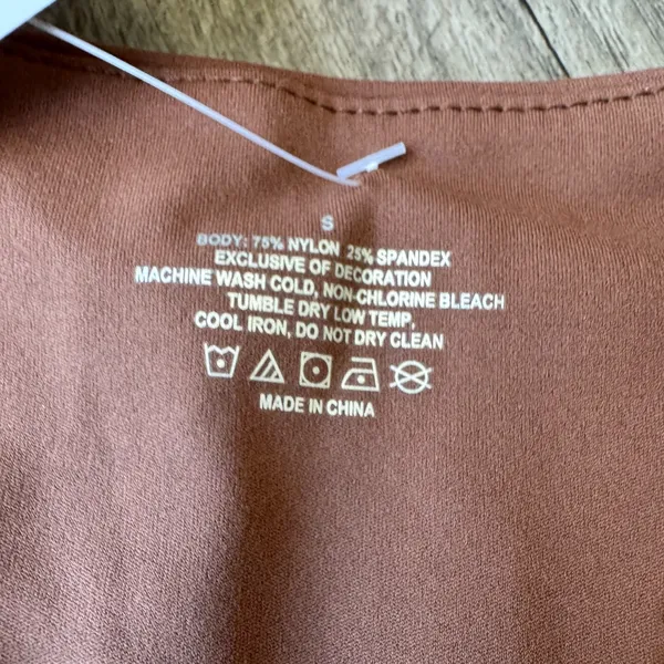 Amazon Brown Long Sleeve Bodysuit - Image 9