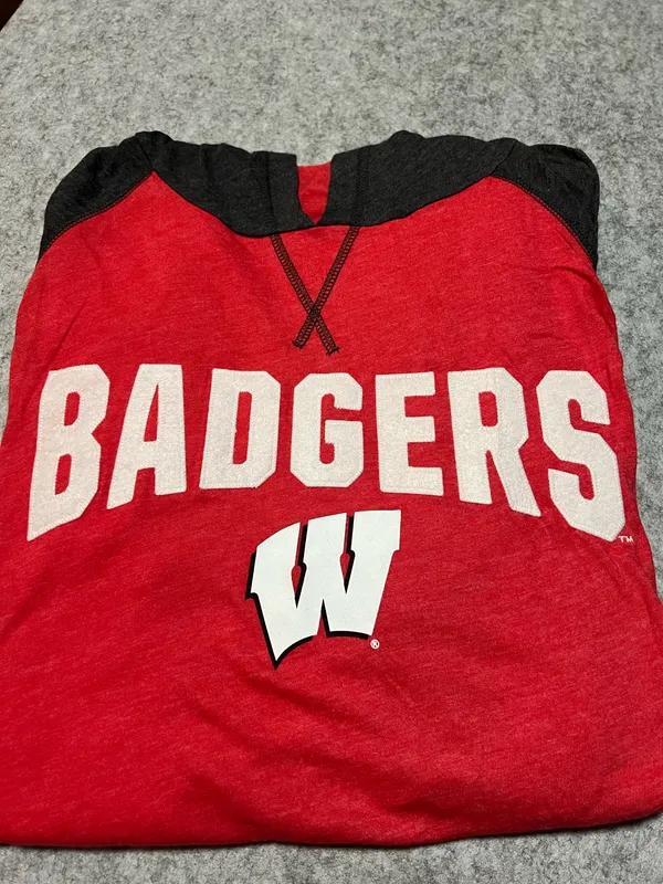 Wisconsin Badgers Men’s Long Sleeve Hoodie - Image 3
