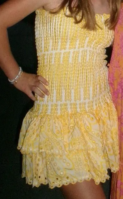 Yellow strapless dress - Image 3