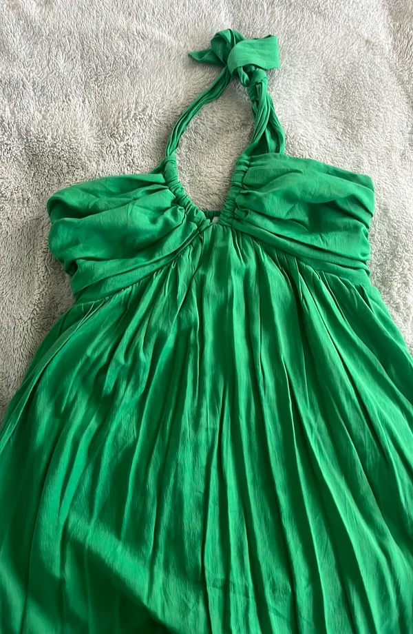 bobbles and lace Boutique Green Dress - Image 3
