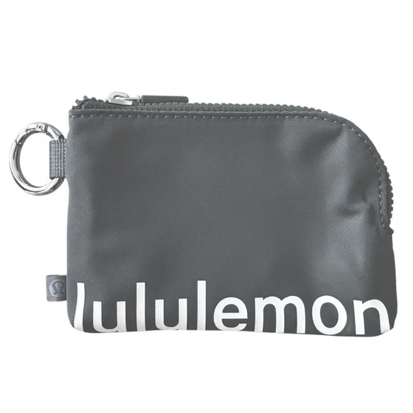 Lululemon Clippable Card Pouch Grey Sage / Light Ivory - Image 5