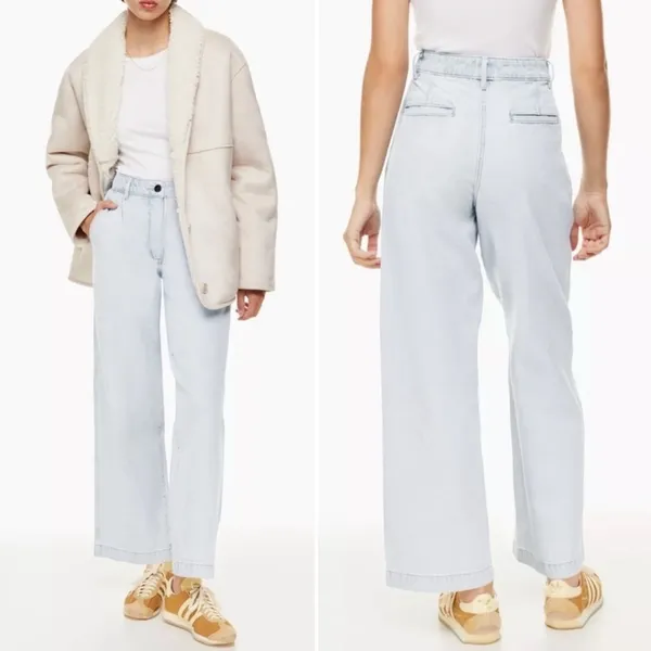 ARITZIA Wilfred Embark High Waisted Wide Leg Jeans - Image 2
