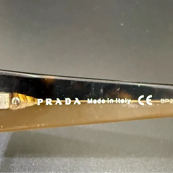PRADA VPR 16G 766-101 Brown Tortoise Shell 53-17-135 Rectangular Eyeglass Frame - Image 11