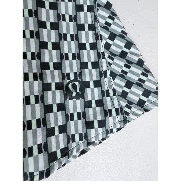 Lululemon‎ Lightweight High-Rise Tennis Skirt Geometric Black Gray 14 - Image 3